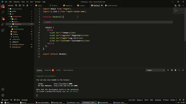 MERN stack secure authentication Part 11 | React auth context | JWT, Cookies, Bcrypt, React Hooks. смотреть онлайн