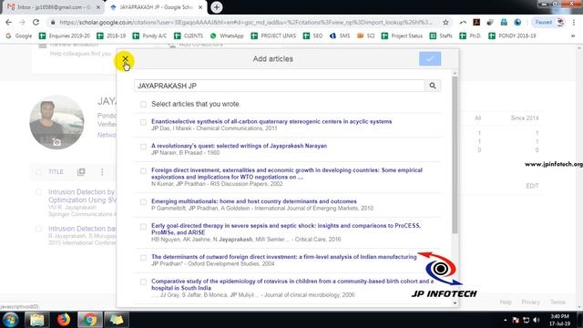 How to add paper / Articile in Google Scholar (Tamil) | How to create Profile, Add articles manuall смотреть онлайн