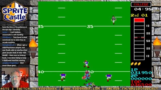 Sprite Castle Plays 10-Yard Fight (Arcade) смотреть онлайн