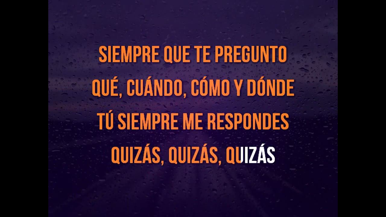 Bocelli & Lopez - Quizás, Quizás, Quizás -  LYRICS