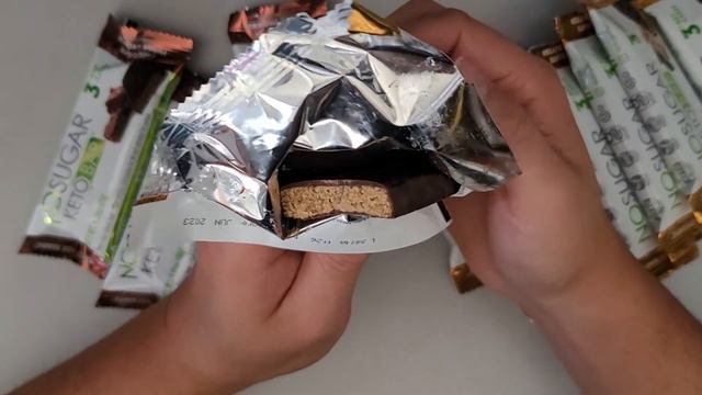 Costco Sale Item Review NOSUGAR KETOBAR Chocolate Peanut Butter Chocolate  Fudge Brownie Taste Test