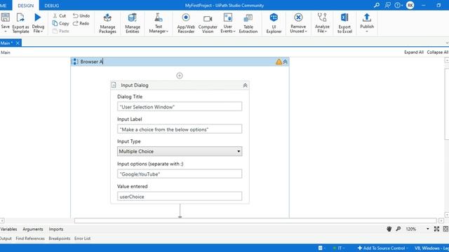 HowTo Use UiPath Input Dialog Multiple Options смотреть онлайн