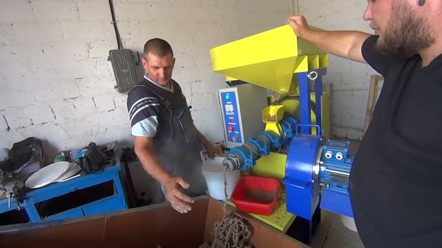 Экструдирование пивной дробины на кормовом экструдере ЭК-150Ш смотреть онлайн