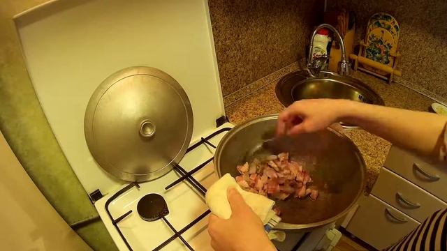 Гречка по-купечески в казане смотреть онлайн