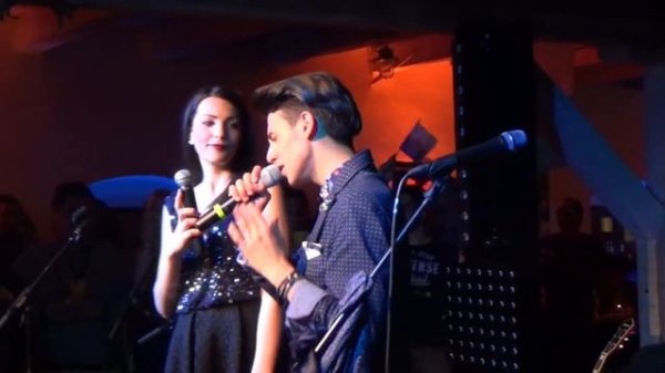 ESCKAZ in Vienna: Anita Simoncini & Michele Perniola sing Chain of Lights (San Marino party)
