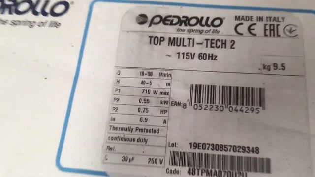 Top multi tech 2 Pedrollo смотреть онлайн