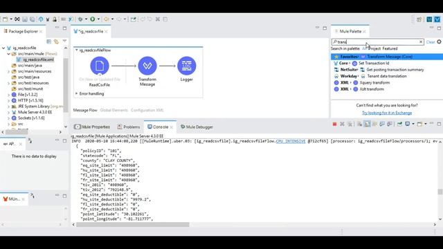 Mule 4 ESB (Mulesoft) | Integration with File Module | Read File | CSV to JSON Transformation смотреть онлайн