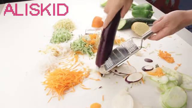 Mandoline Slicer, Vegetable Slicer, Stainless Steel Vegetable Grater, Shredder, Julienne смотреть онлайн