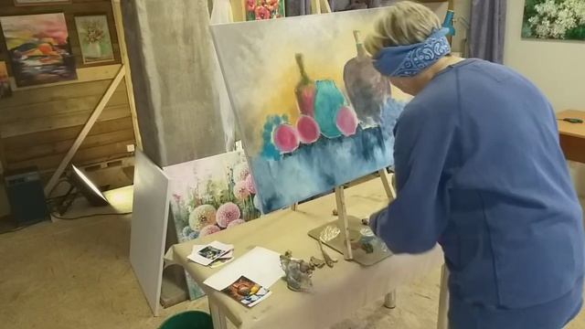 Картина на заказ. Нюансы работы с заказчиком. Этапы написания натюрморта смотреть онлайн