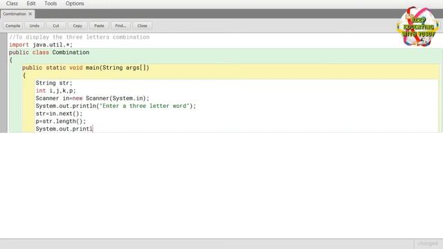 Java program to find combination of words from given letters смотреть онлайн