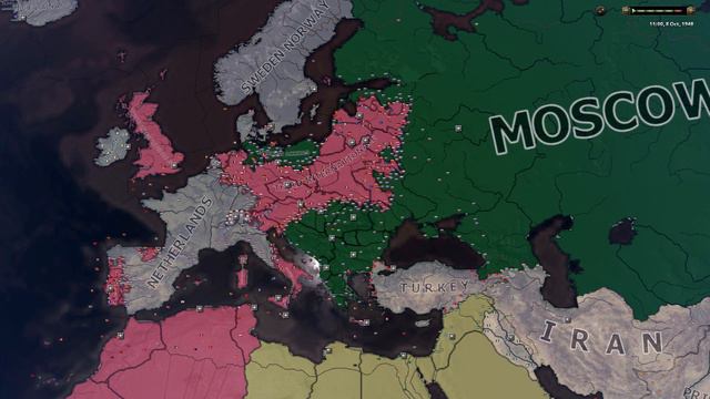 [2/2] The Last European War - [HOI4 Kaiserreich Timelapse] смотреть онлайн
