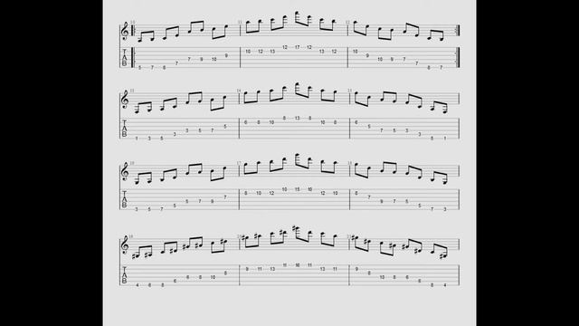 Final Fantasy Prelude (3 octave etude) for guitar w/TAB смотреть онлайн