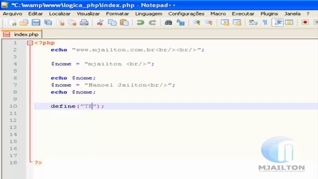 Lição 063 - Curso Grátis de Lógica de Programação Com PHP - Aula 08 - Constantes no PHP смотреть онлайн