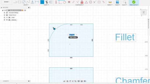 Modify Sketches - Fusion 360 смотреть онлайн