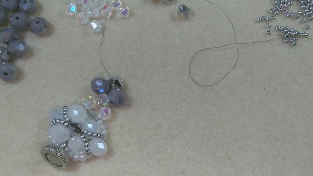 Kristal boncuk ile bileklik yapımı / Браслет из кристалей / Crystal beaded bracelet / смотреть онлайн