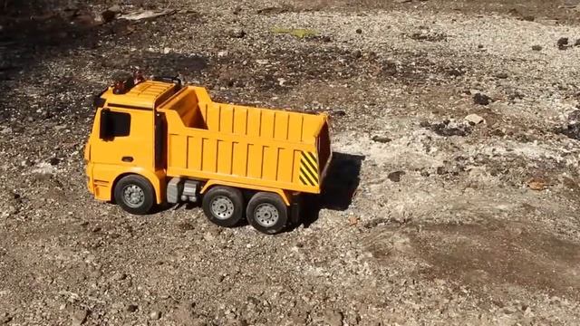 Радиоуправляемая строительная техника Автокран, бетономешалка, мусоровоз смотреть онлайн