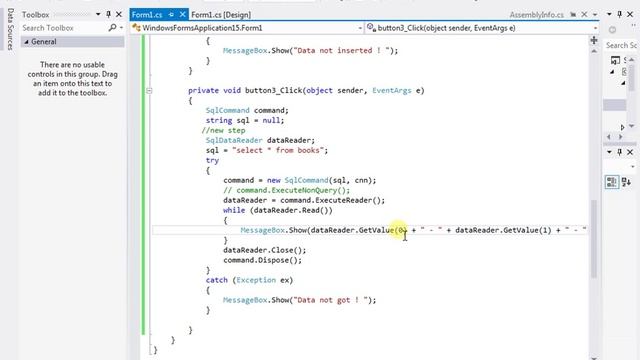 CS619 Final Project Test phase - C# Database CRUD How to select data from Database- смотреть онлайн