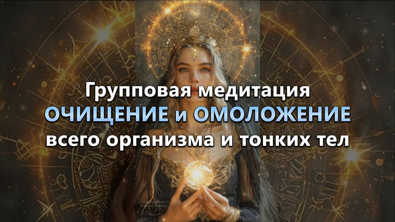 Групповая Медитация «ОЧИЩЕНИЕ и ОМОЛОЖЕНИЕ всего организма и тонких тел» #исцеляющаямедитация смотреть онлайн