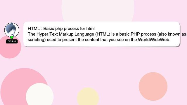 HTML : Basic php process for html смотреть онлайн