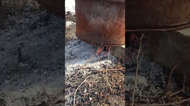 Сжигание сырых веток на даче! смотреть онлайн