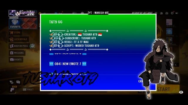 VIP GG | FREE FIRE OB42 EMOTE SCRIPT | EMOTE HACK OB41 | NEW SCRIPT OB42 | TUSHAR 6T9 SCRIPT - V1 смотреть онлайн