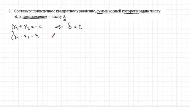 Квадратные уравнения Теорема Виета смотреть онлайн