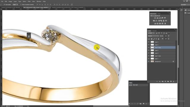 jewelry retouching in photoshop for online shop and e commerce website!! смотреть онлайн