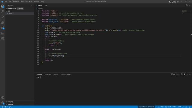 How to create a child process using fork (POSIX)? смотреть онлайн