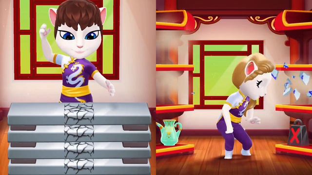 My Talking Angela 2 ❤️🔥|| Angela Vs Steve Minecraft 🟪🟦 Vs Alex Minecraft 🟩🟧|| Cosplay/ Makeover 💄 смотреть онлайн