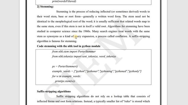 STOPWORDS REMOVAL & STEMMING in NLP with PYTHON CODE. смотреть онлайн
