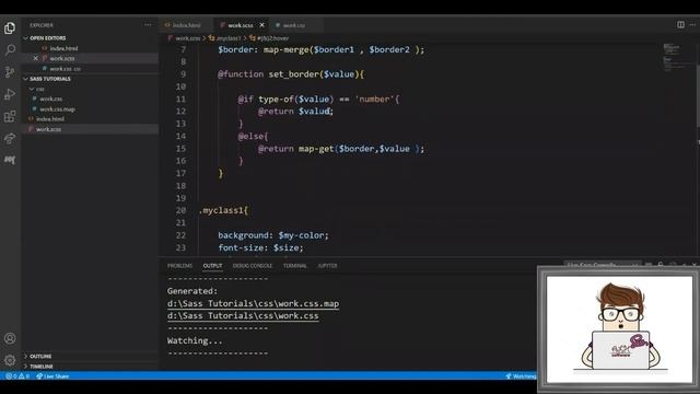 Learning SASS tutorials - lesson 4 - Functions || دروس تعلم ساس смотреть онлайн