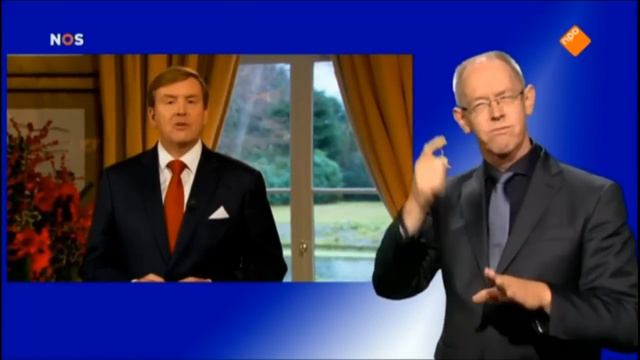 Kersttoespraak koning Willem Alexander met gebarentolk Arie Terpstra смотреть онлайн