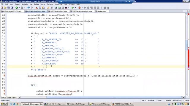 OAF - DML Operations Using PLSQL- Non Working Sample, Exception Did Not Catch Too -For Beginners смотреть онлайн