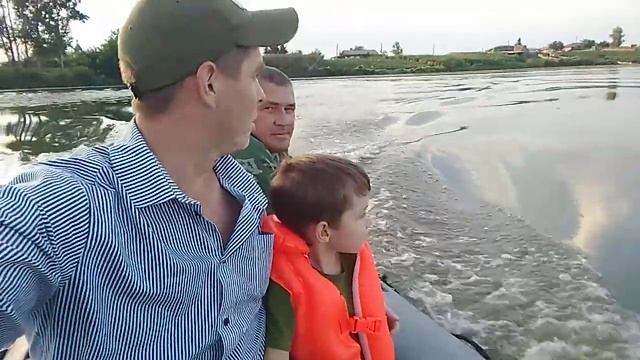 Моторная лодка, обкатка моторной лодки #ru_kompass #моторнаялодка #сплав