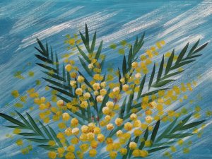 Мастер Класс. Гуашь. РИСУЕМ МИМОЗУ. 8 МАРТА. МОСКОВСКОЕ ДОЛГОЛЕТИЕ