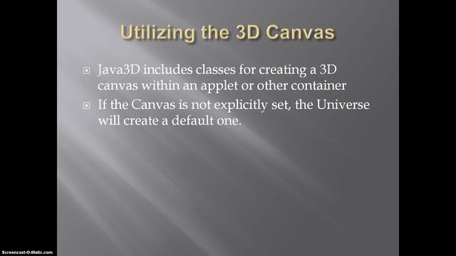 Java3D Tutorial Part 1 смотреть онлайн