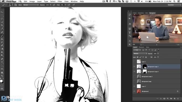 How to Create a Pop Art Image in Photoshop (Part 1) смотреть онлайн