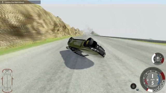 СПУСК БЕЗ ТОРМОЗОВ ! СМЕРТЕЛЬНЫЙ СПУСК  ! - BEAMNG DRIVE