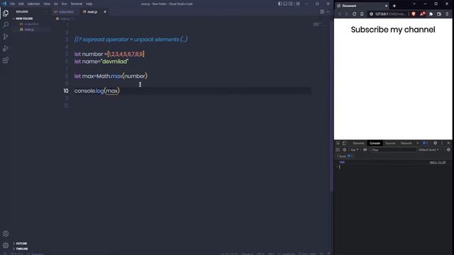 آموزش جاوا اسکریپت: عملگر سه نقطه در #جاوااسکریپت #php #javascript #webdesign #html смотреть онлайн