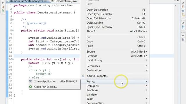 Java Return Statement смотреть онлайн