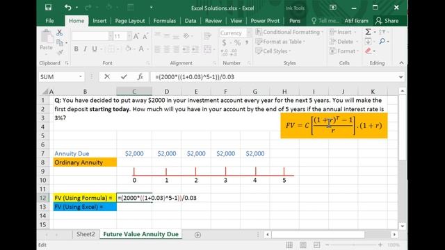 How to Calculate Future Value (FV) of Annuity Due in MS Excel смотреть онлайн