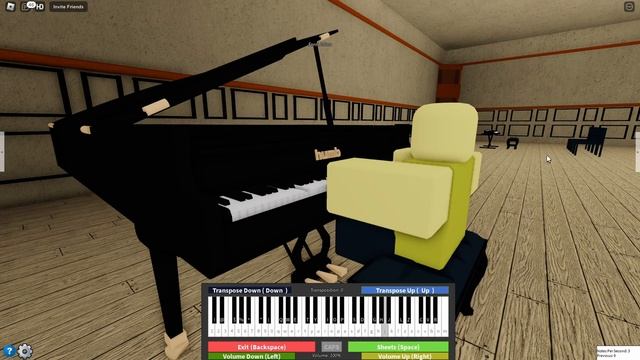 Giorno's Theme (Il Vento D'oro) played on ROBLOX PIANO смотреть онлайн