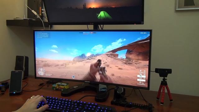 Review and Impressions of the Samsung S34E790C 34" Ultra-Wide Curved Monitor + Battlefield 1 on 21: смотреть онлайн