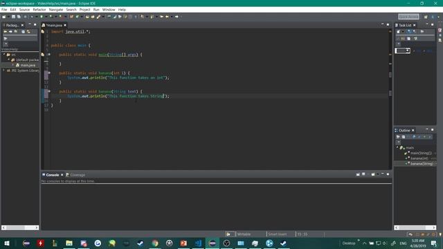 Java Tutorial: overloading functions смотреть онлайн