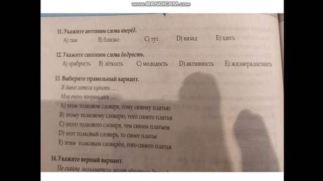 Rus dili. Testlər. 11-ci sinif.Variant 6 смотреть онлайн