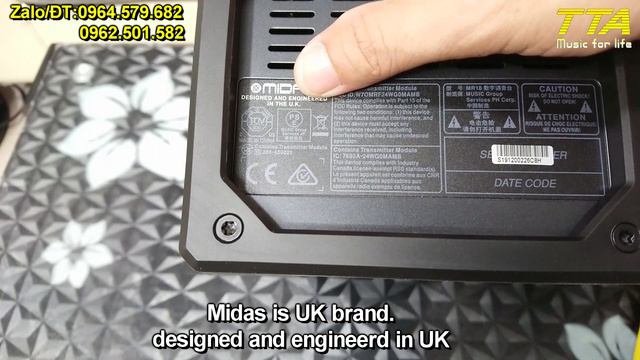 Unbox Mixer Số Midas MR18