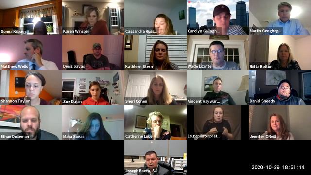 Norton School Committee Meeting 10/29/2020 смотреть онлайн