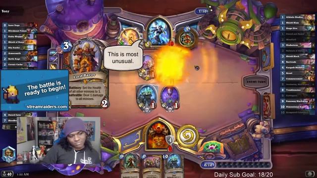 PizzaHS БЕРЕТ ЛЕГЕНДУ НА КОЛОДЕ БИГ ВАРА В Hearthstone смотреть онлайн