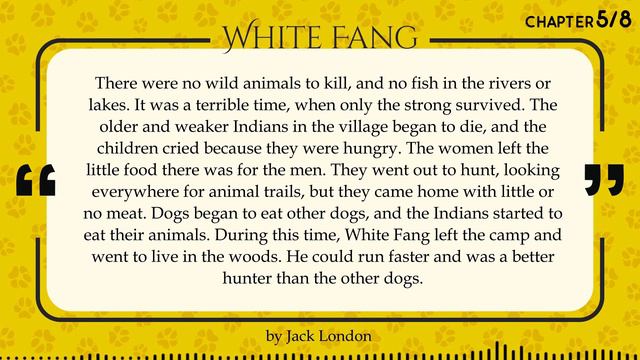 English Stories | White Fang 5: The Famine (Medium) learn english through story смотреть онлайн
