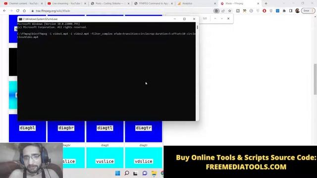 FFMPEG Command to Apply Circle Transition Effect Between Videos Using xfade Filter in Terminal смотреть онлайн